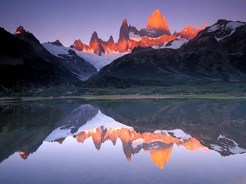 Mount Fitz Roy at sunrise, the peak you see from El Chaltén